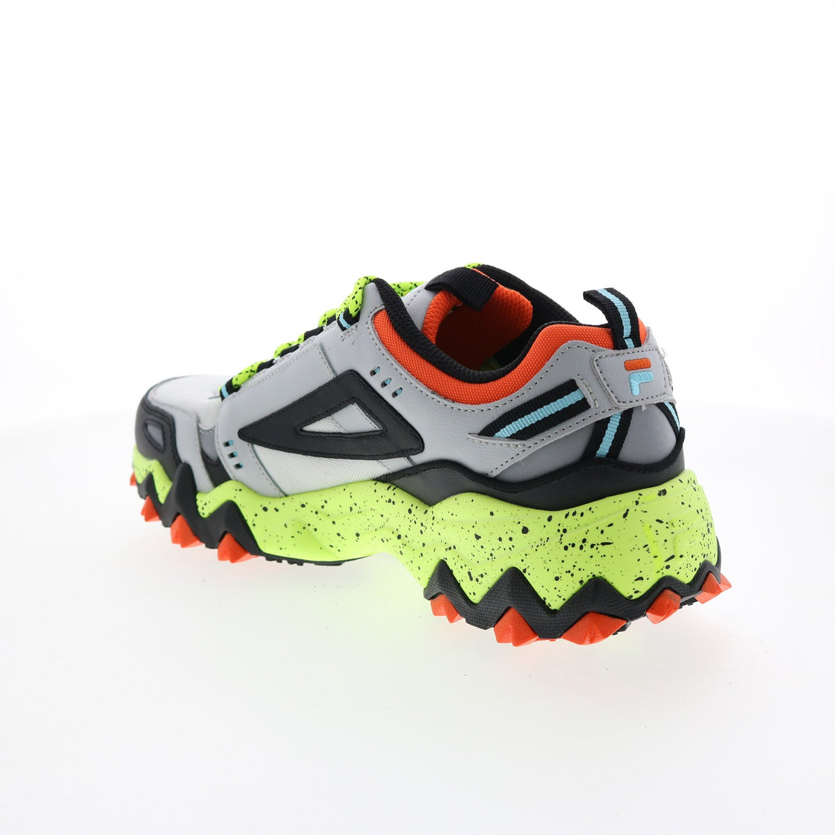Men's Trail Hiking Shoes - Gray Leather Athletic Sneakers