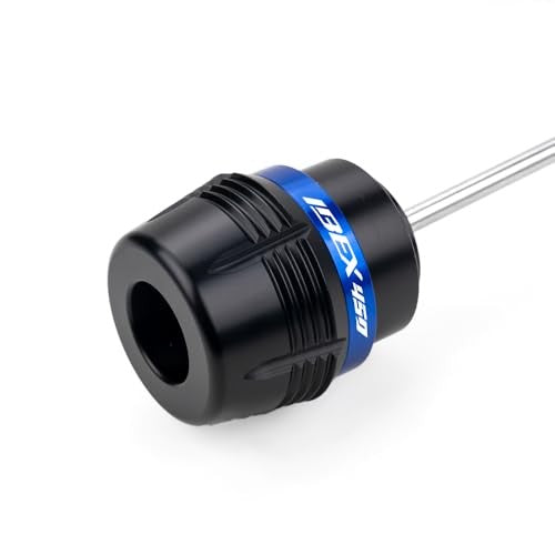 Blue Motorcycle Front Axle Slider for CFMOTO Ibex 450 2025-2026 - Anti-Fall Wheel Protector