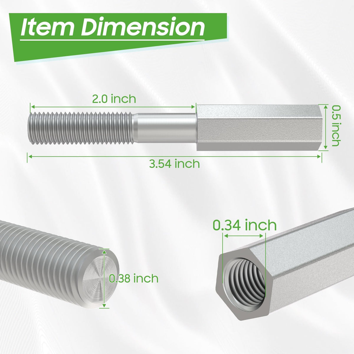 Golf Cart Shock Absorber Extension Rod for EZGO Club Car - 2.5 Inch Lift