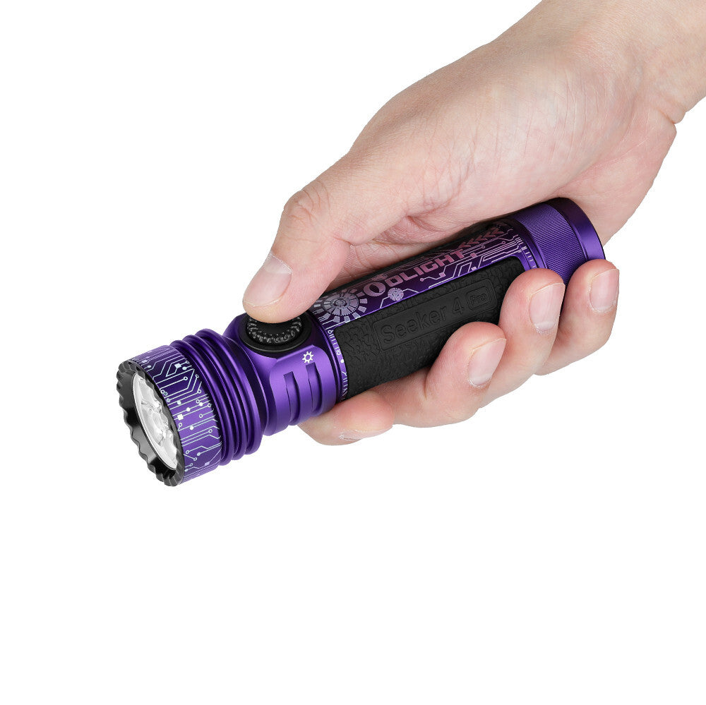 Olight Seeker 4 Pro Flashlight Cyber Violet 4600 Lumens with Holster