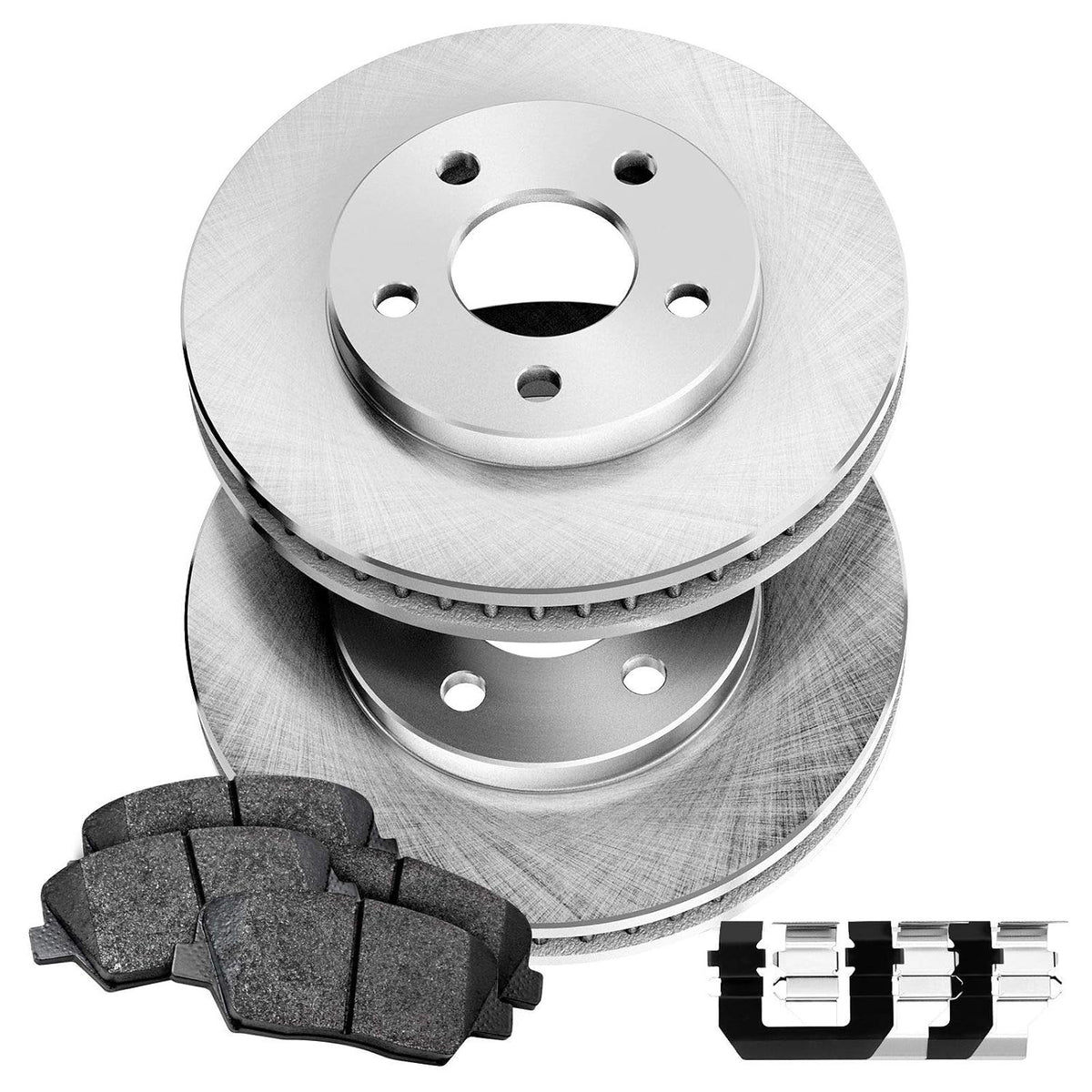 Ceramic Brake Pad & Rotor Kit for Cars, Trucks, SUVs - Direct Fit, Low Dust