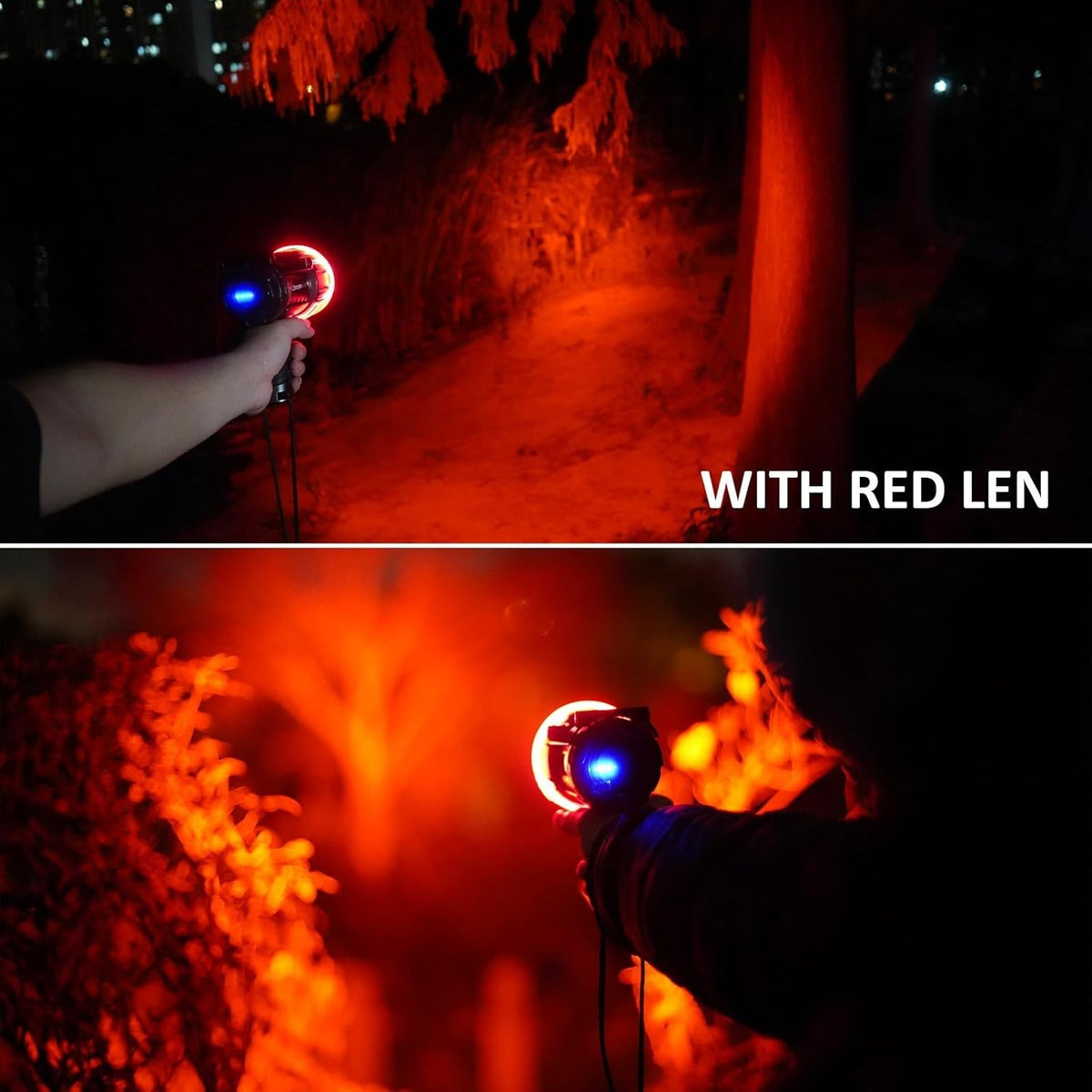 LED Portable Spotlight 2000 Lumens Handheld Flashlight for Hunting Search