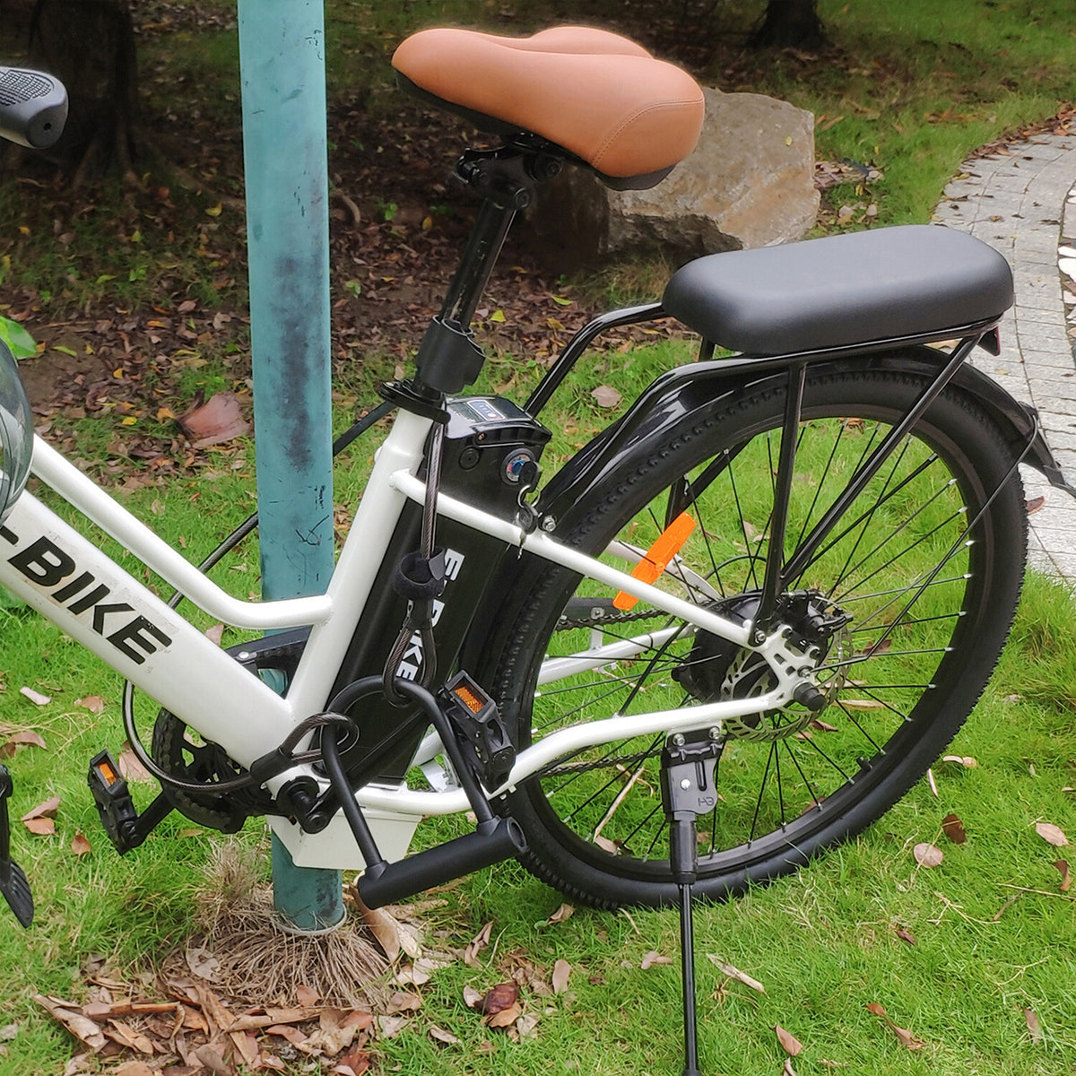 Heavy Duty Bike U Lock with 4ft Steel Cable Anti-Theft Bicycle Lock Alloy