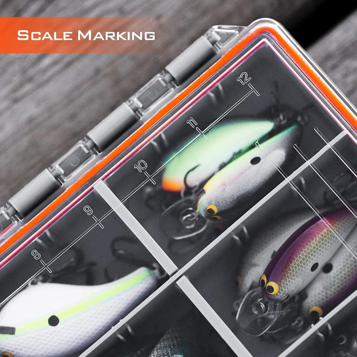 Waterproof Tackle Box with Adjustable Dividers - 3600 & 3700 Sizes, Multi-Pack Storage