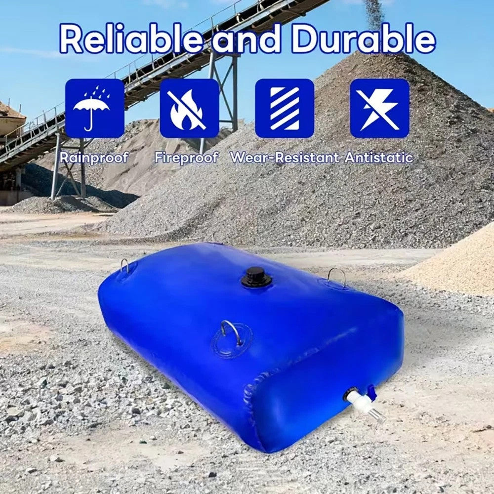 30Gal Collapsible Water Storage Bladder Portable Water Tank for Camping Garden Emergency