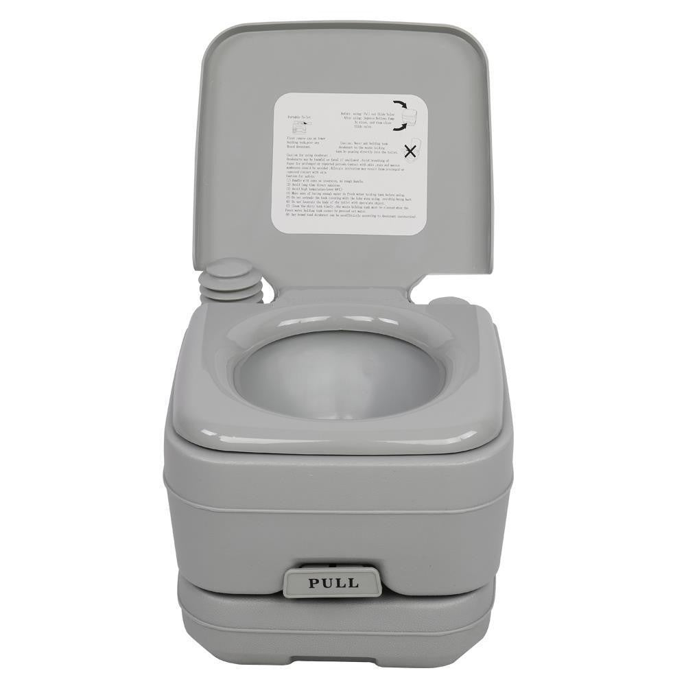2.8 Gallon Portable Camping Toilet with Flush, Odor Proof, Leak Proof