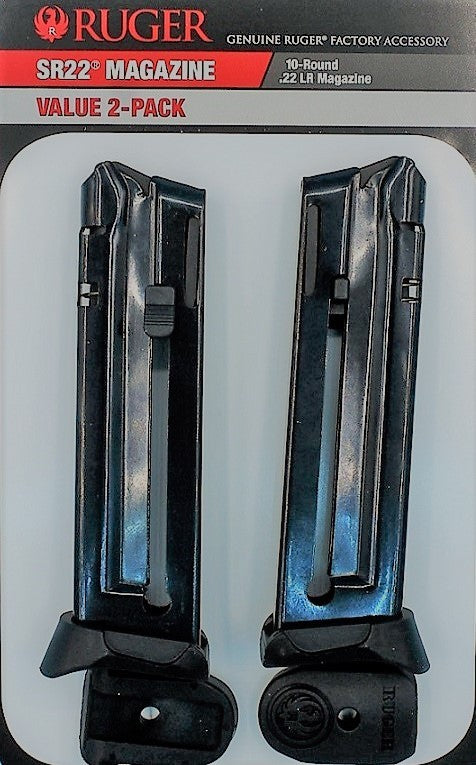 Ruger SR22 22LR 10-Round Magazine 2-Pack - Compatible Replacement