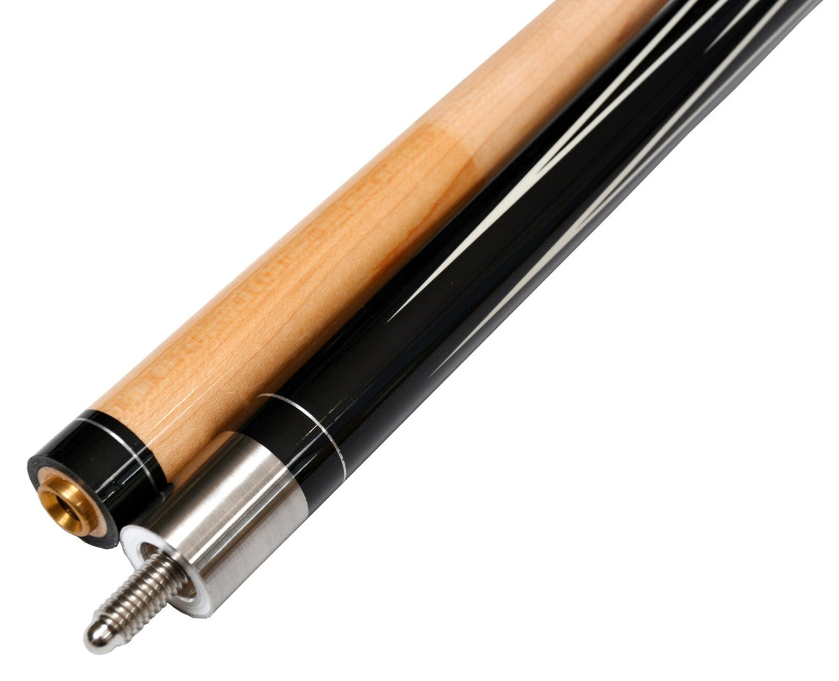 Short Maple Pool Cue Stick 48" 19 oz – Hardwood Canadian Maple, 5/16x18 Steel Joint
