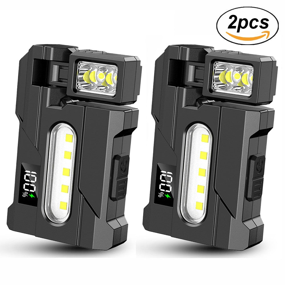 Rechargeable COB LED Work Light Torch Inspection Handheld Flashlight