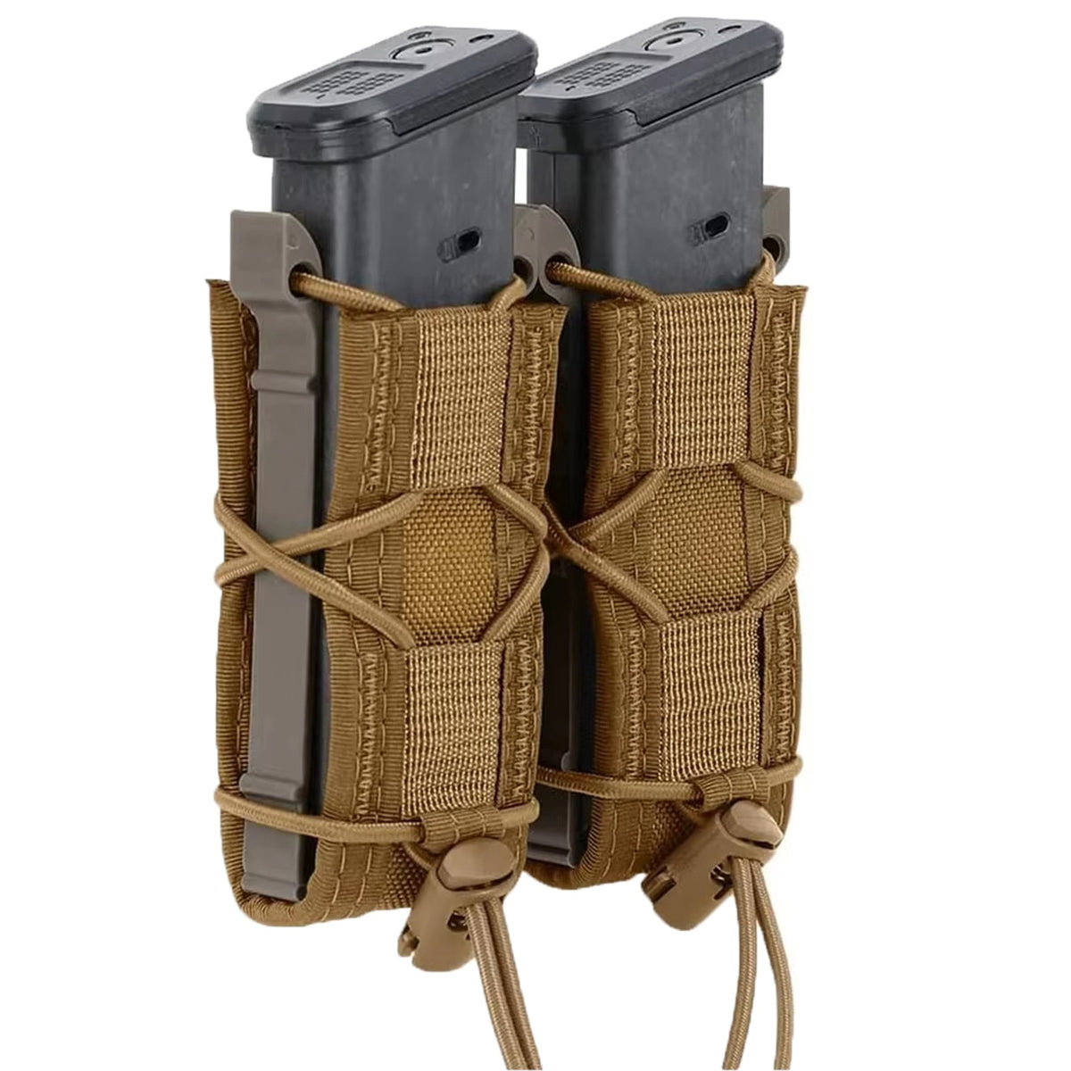 Tactical Molle Magazine Pouch for 9mm/40 Cal/45 ACP - Single, Double, Triple Options
