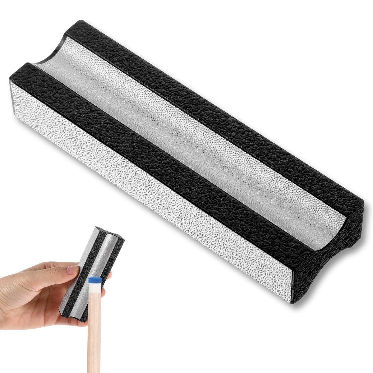 Pool Cue Tip Shaper - Stainless Steel Billiards Tool for Tip Maintenance