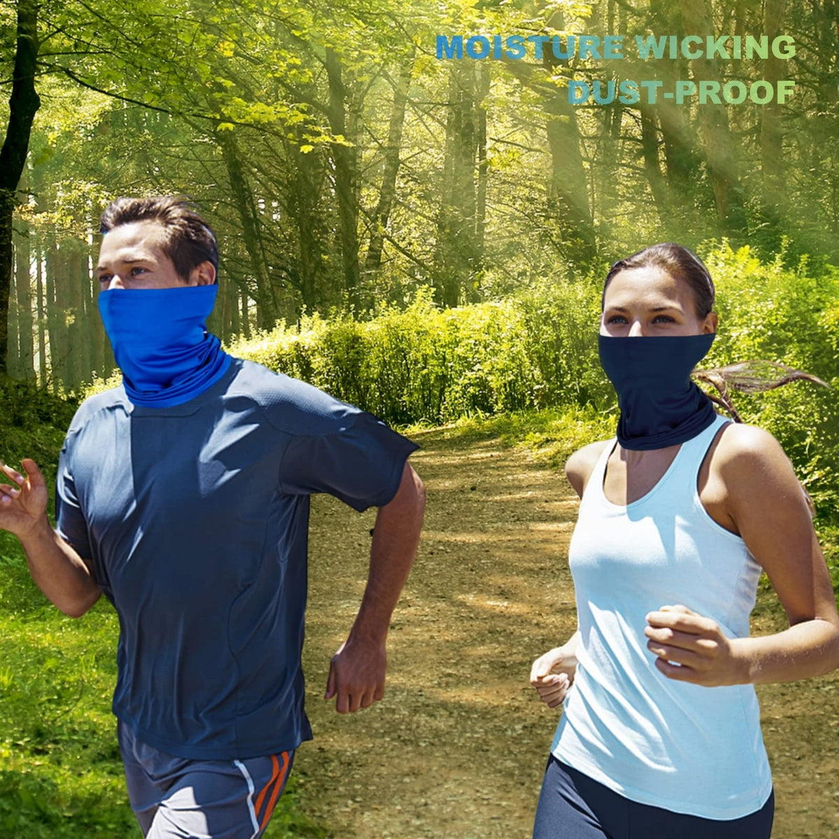 6 Pack Breathable Neck Gaiter Face Masks Bandanas Sun Protection