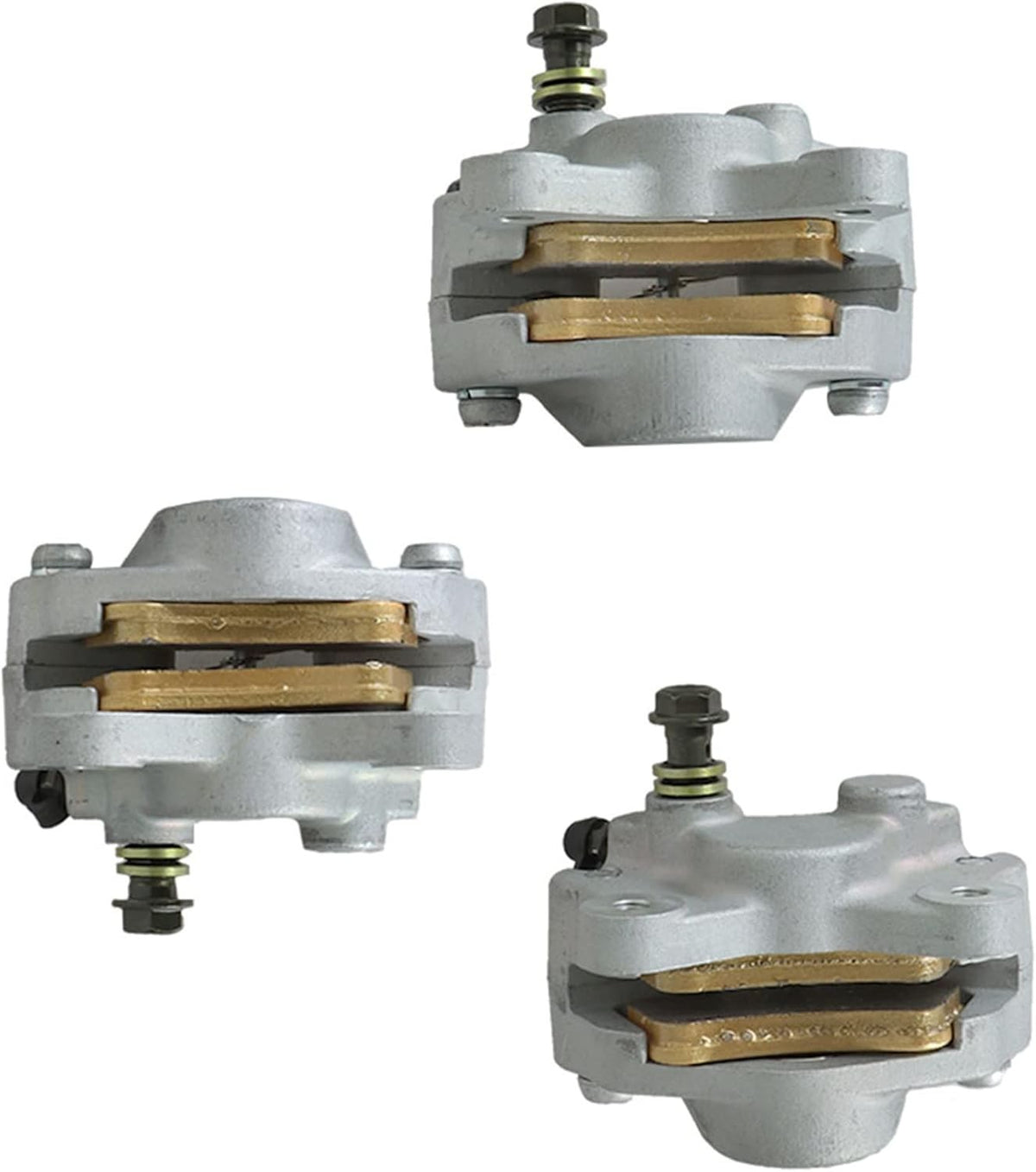 Front Rear Brake Calipers with Pads Replacement for ArcticCat ATVs 250 375 400 300