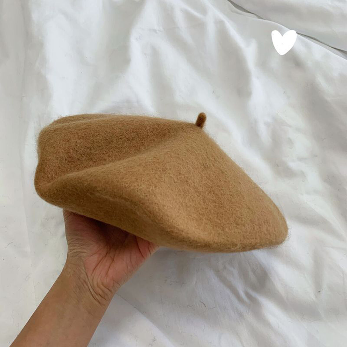 Women Casual Wool Beret Hat - Elegant French Style Solid Color Accessory