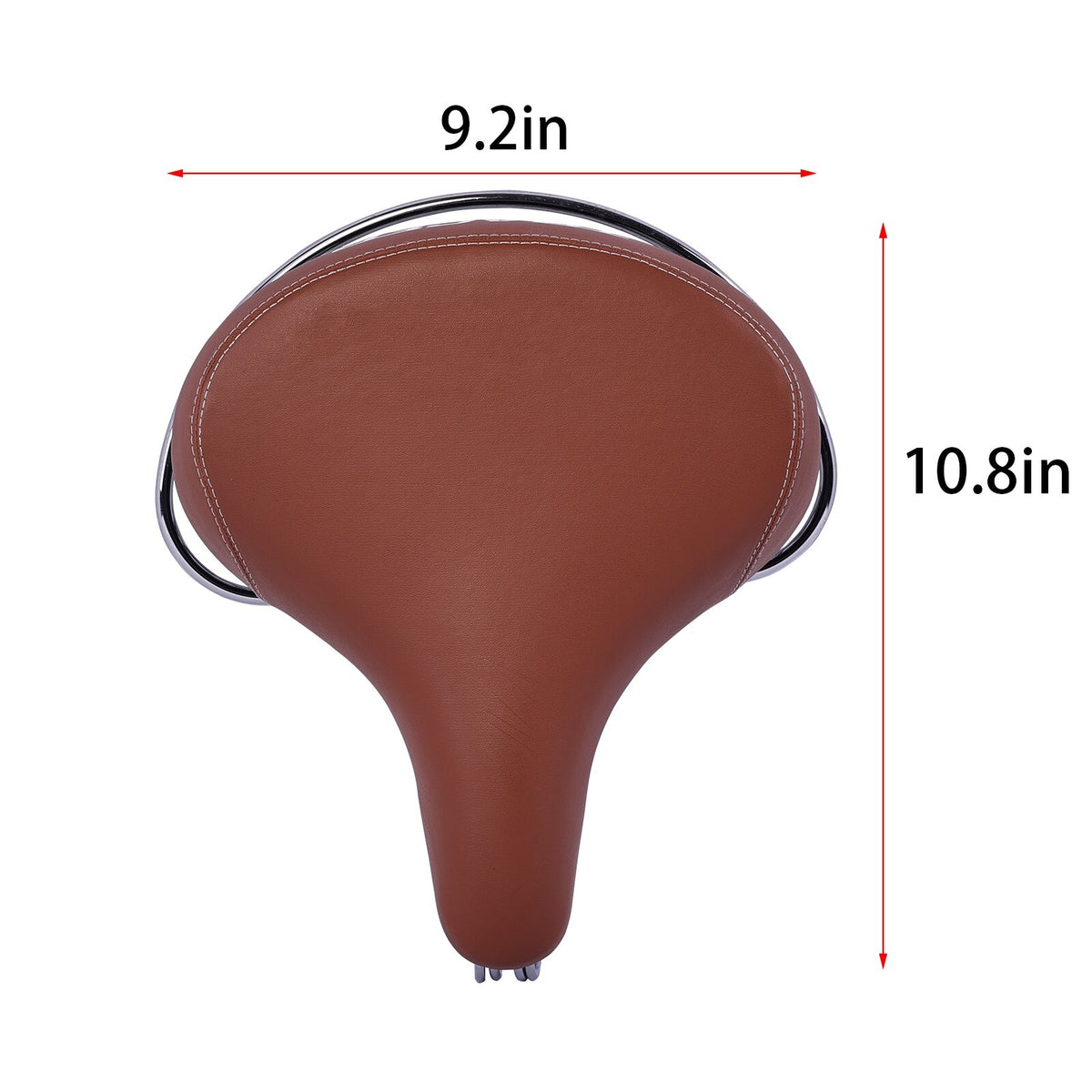 Comfortable Double Springer Bicycle Saddle with Gyro Spring - Wide Shock Absorbing Bike Seat