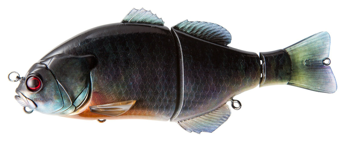 6-Inch Double-Jointed Hard Swimbait for Bass Fishing - Bluegill Profile