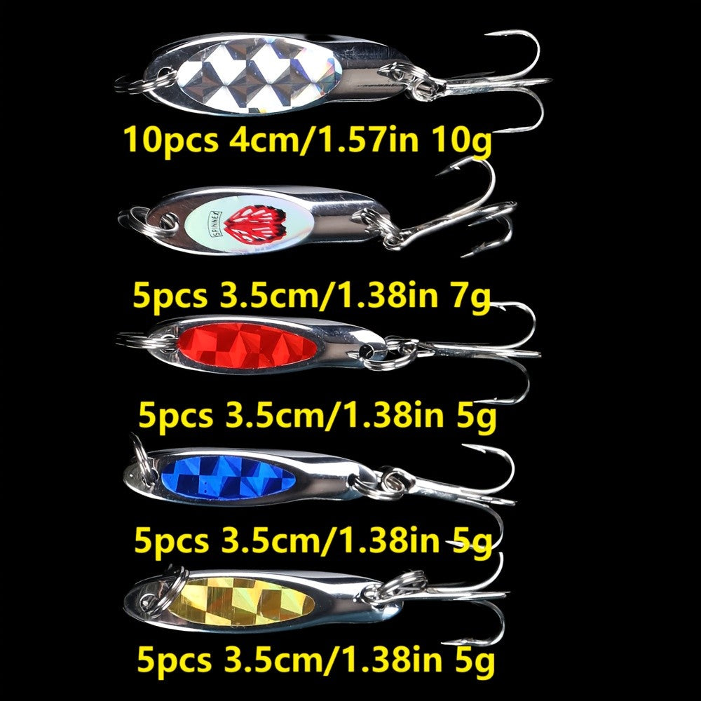 30pcs Metal Fishing Jig Lures for Saltwater & Freshwater Casting Tackle