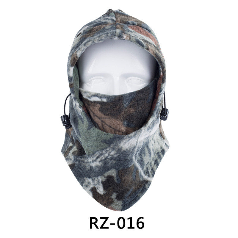 Unisex Winter Balaclava Face Mask with Camo Pattern - Windproof Fleece Hat Hood for Hunting & Skiing