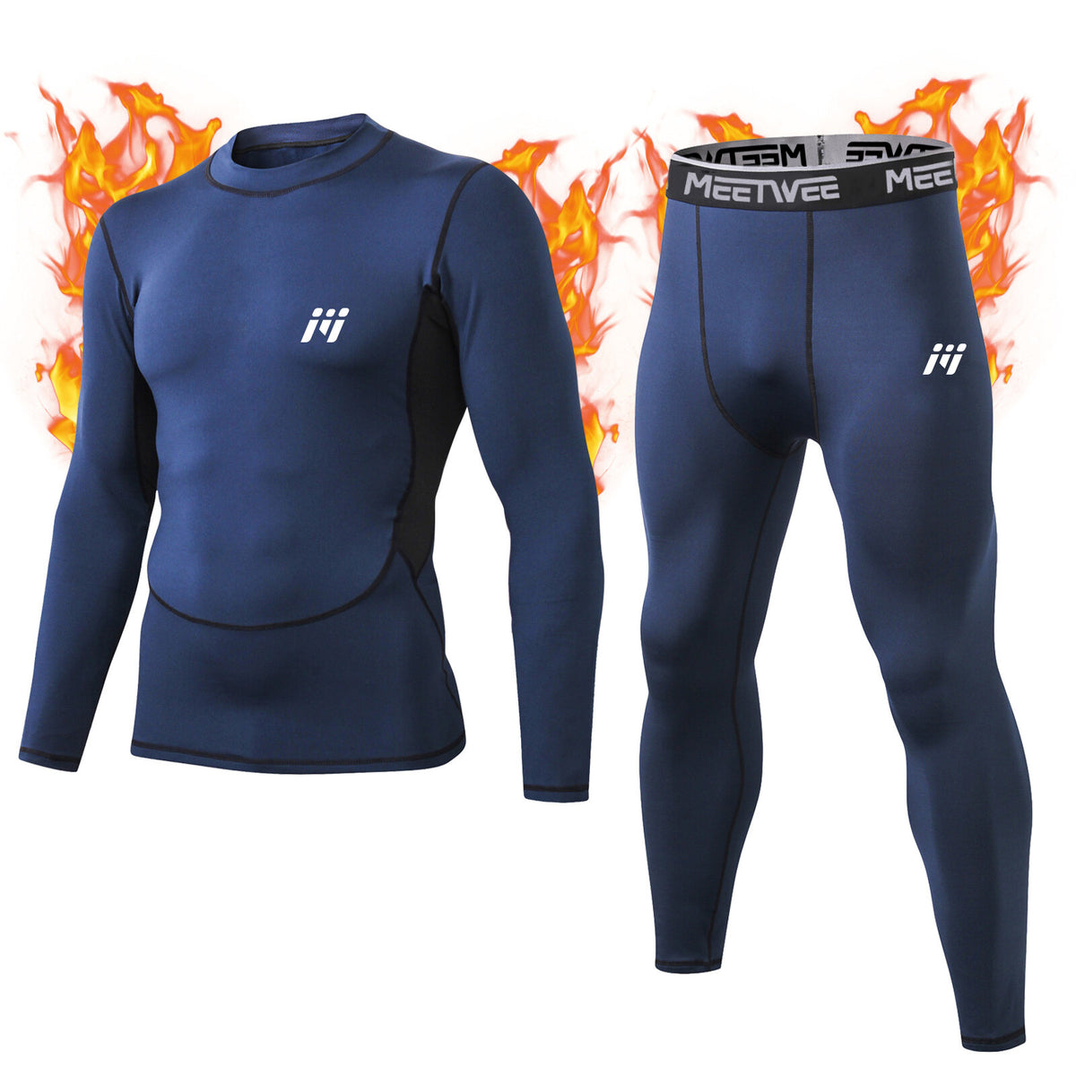 Men's Thermal Long Johns Base Layer Sets for Winter Ski & Cold Weather