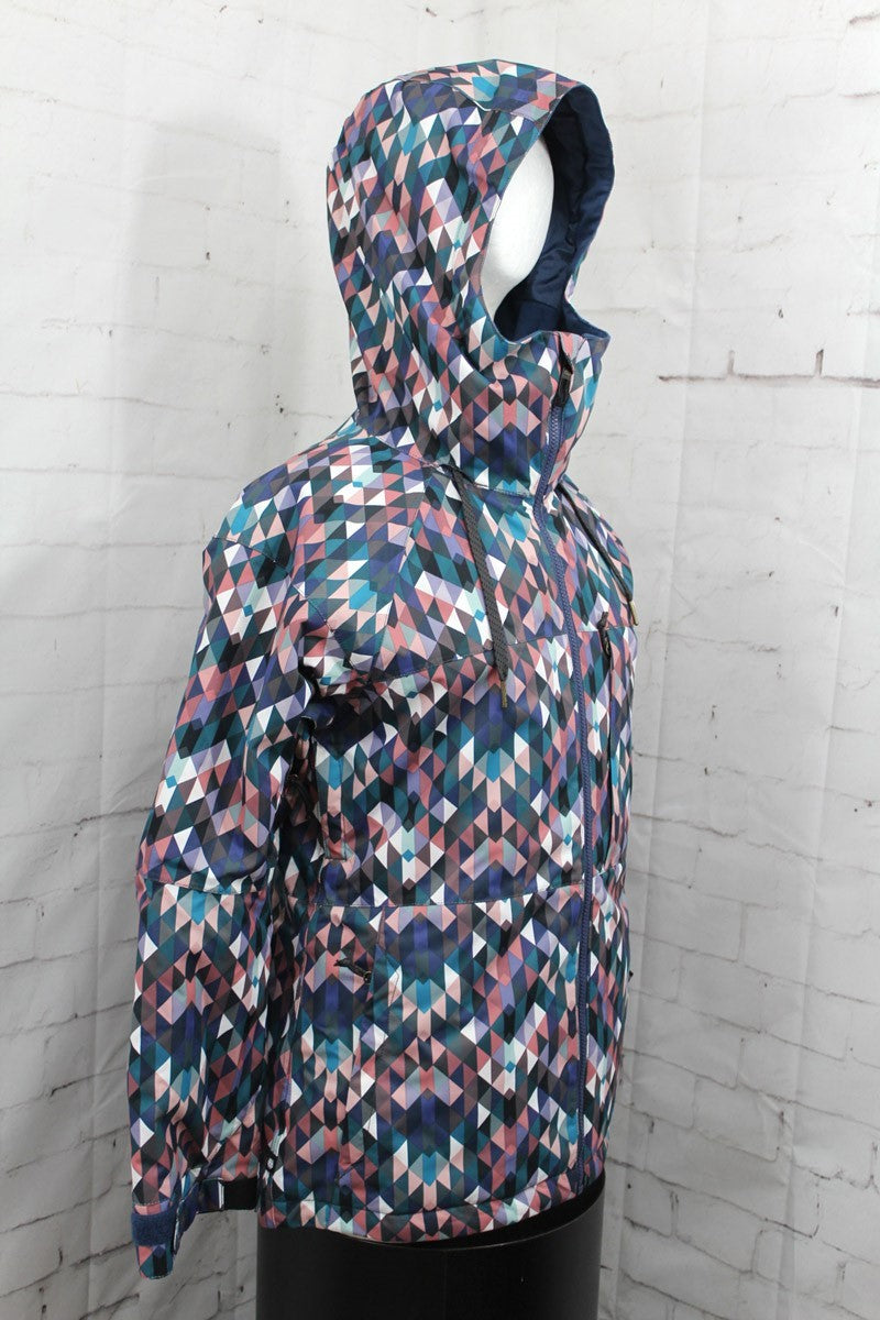 686 Athena Women's Insulated Snow Jacket Vintage Navy Kaleidoscope XS