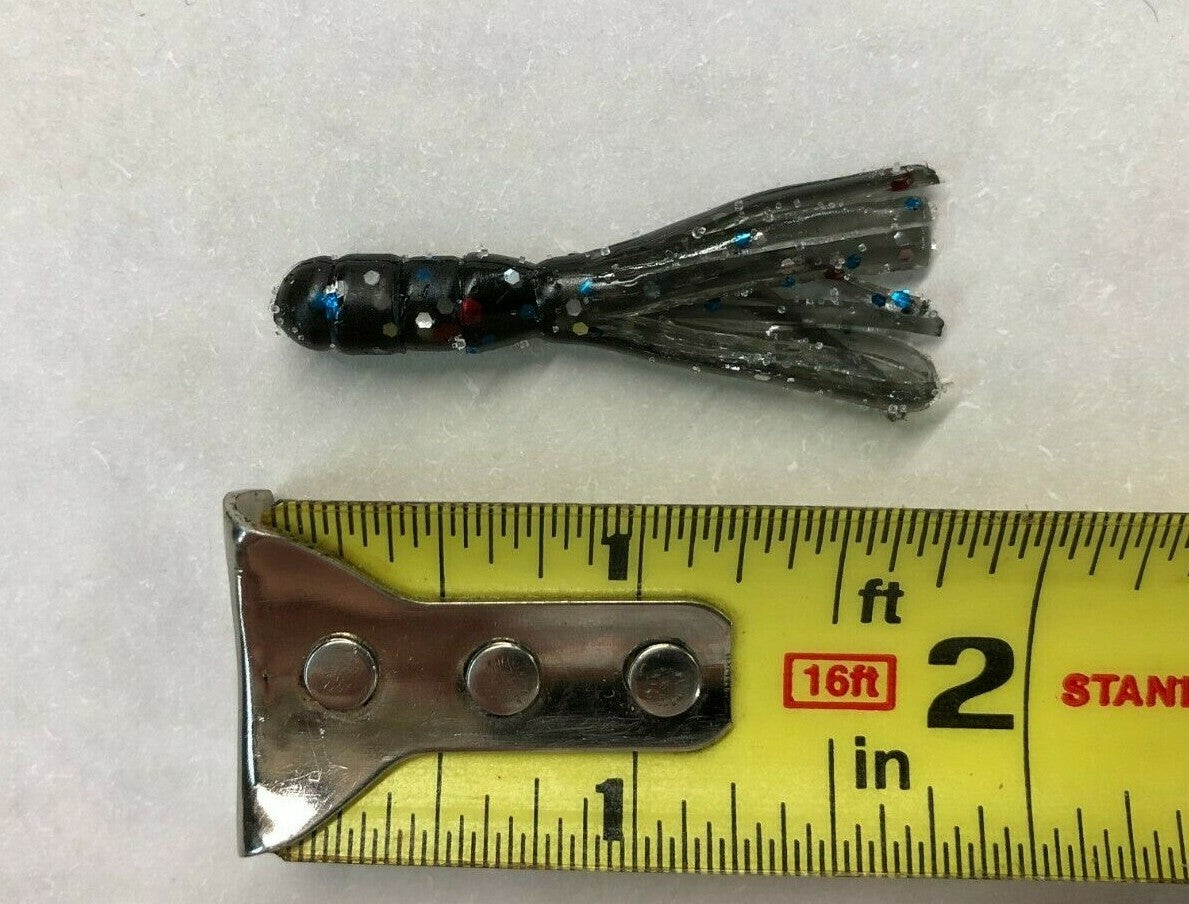Bulk 500 Crappie Tube Jigs - 2 Inch Soft Plastic Fish Baits, USA Made
