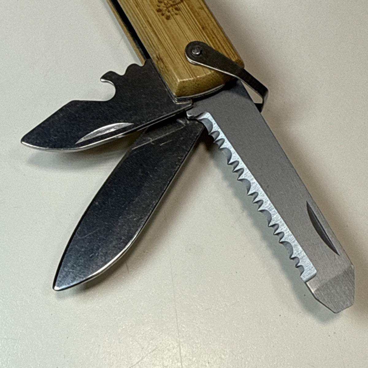12-Inch Multi-Tool Hammer with Wood Handle and Stainless Steel
