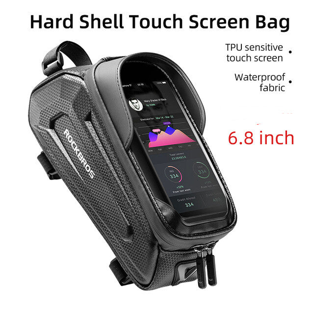 Waterproof Bike Phone Frame Bag for Cycling - Under 7 Inch Universal Pouch