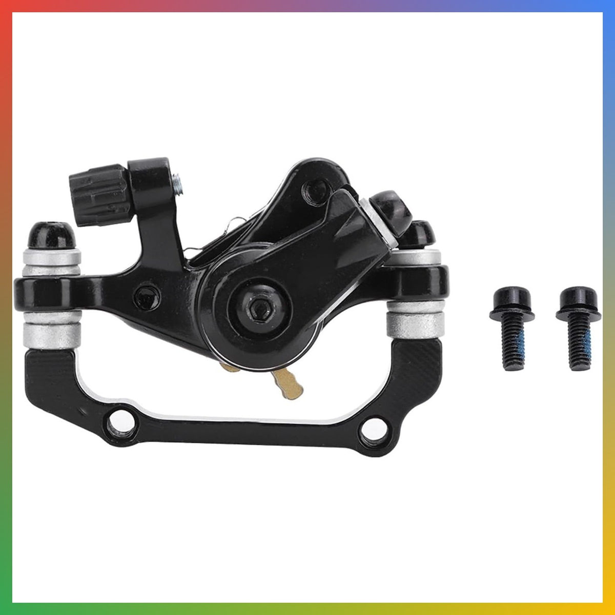 Aluminum Bicycle Rear Disc Brake Caliper for 160mm/180mm Rotors Black