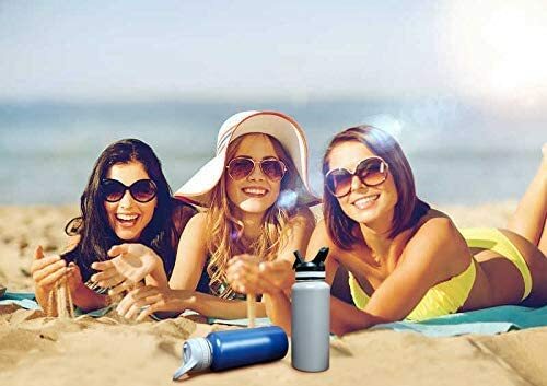 Auto Flip Chug Lid Replacement for Wide Mouth Insulated Water Bottles