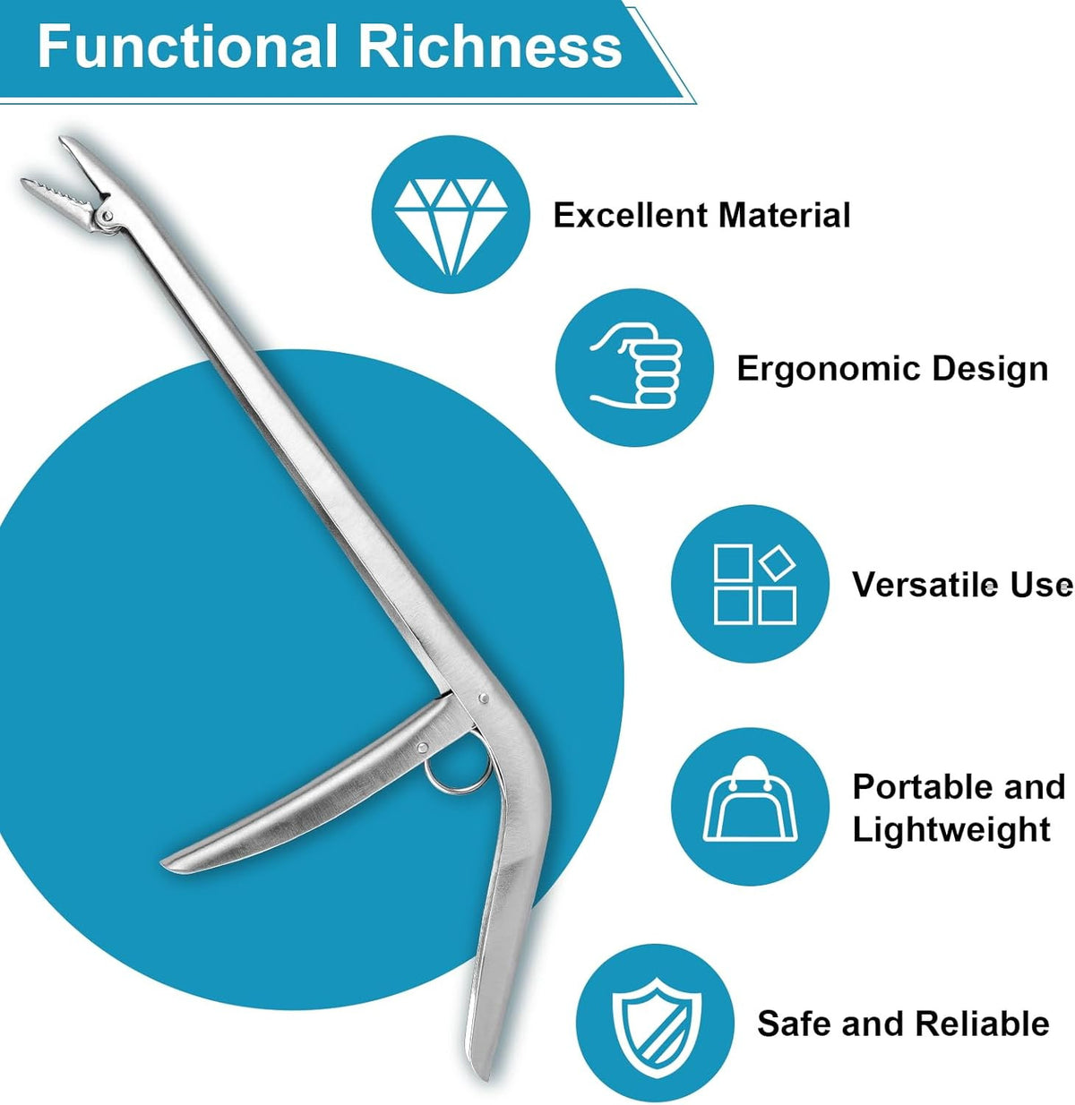 Fishing Hook Remover Tool Stainless Steel Saltwater Fish Hook Pliers