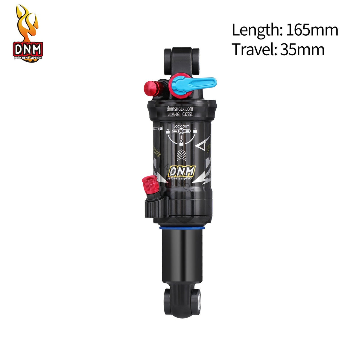 Dual Air Shock Mountain Bike Rear Suspension Shock 165/190/200mm MTB