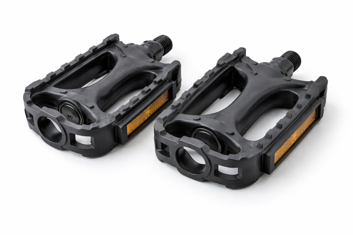 Polymer Bicycle Pedals 9/16" Thread Lightweight Replacement Pair