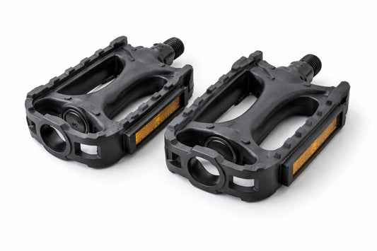 Polymer Bicycle Pedals 9/16" Thread Lightweight Replacement Pair