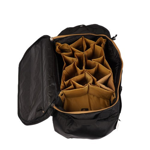 Bike Gear Duffel Bag - Cycling Travel Organizer with Helmet Compartment, Black, One Size