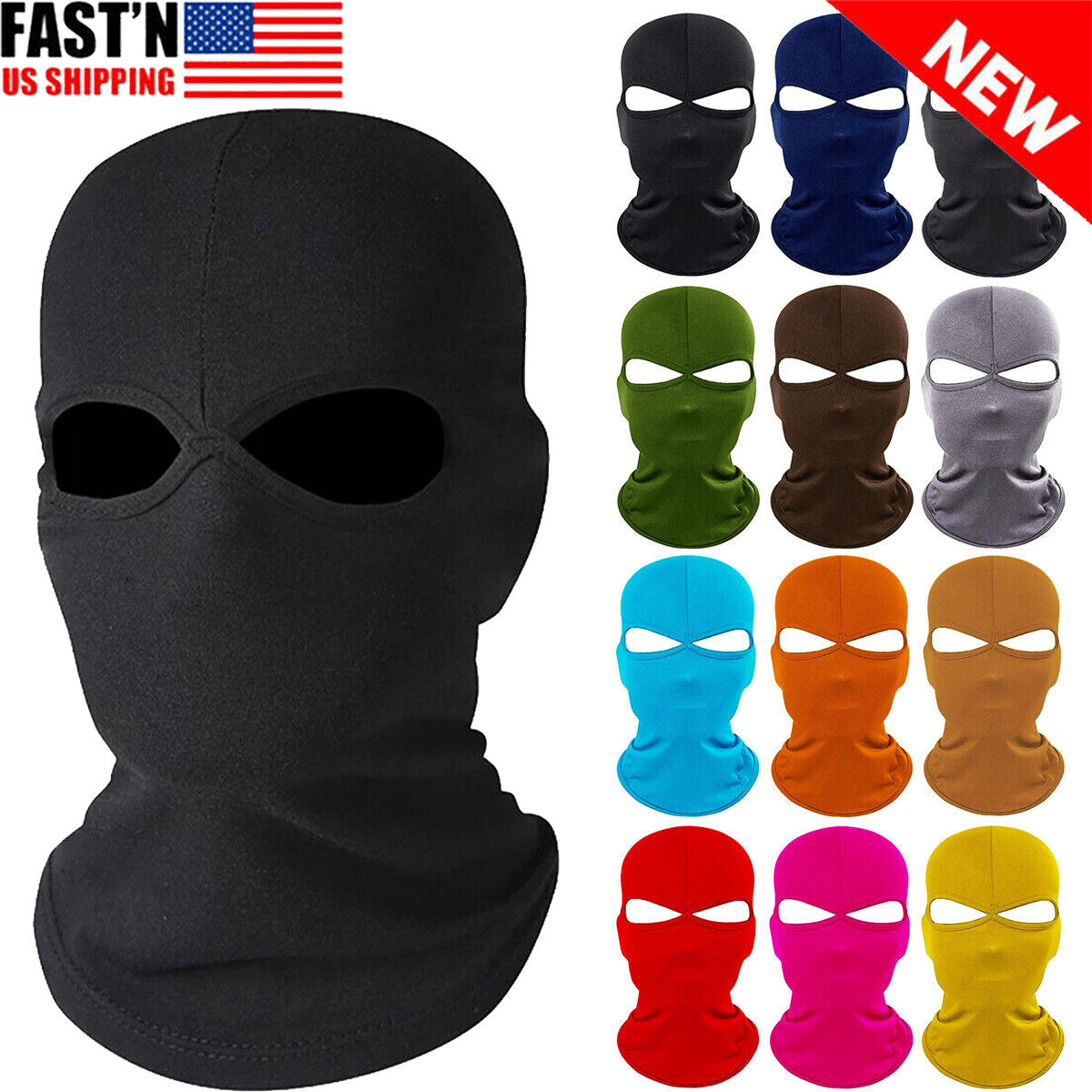 Unisex Full Face Mask Balaclava Ski Mask for Outdoor Sports and Cycling