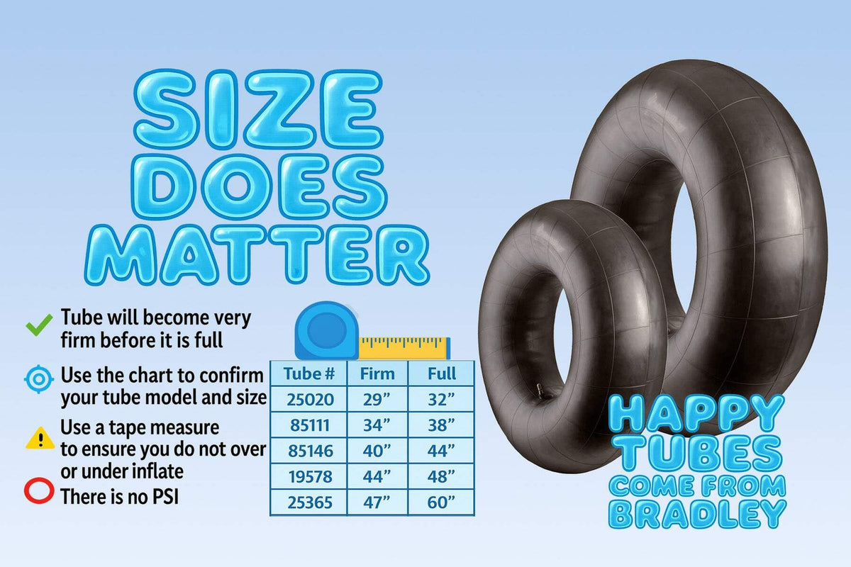 44-Inch Heavy Duty Rubber Innertubes for Sledding, Water & Snow Tubing