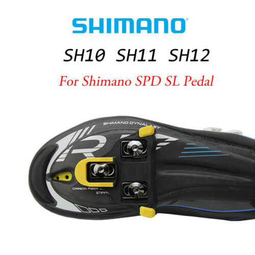 Road Bike Pedals and Cleats Set - Shimano SPD-SL 2° Float Blue & Black