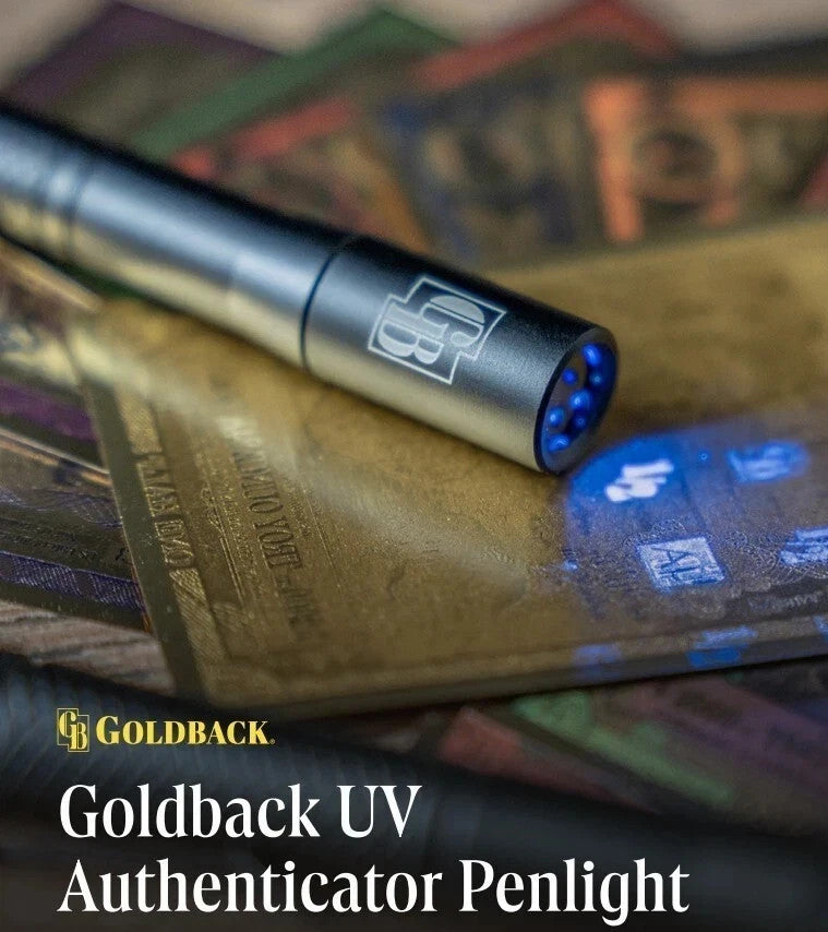 UV Reactive Ink Authenticator Penlight Flashlight - Goldback