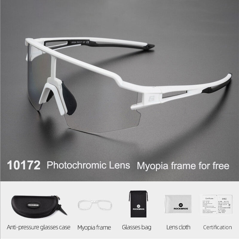 Photochromic Polarized Cycling Glasses Sports Sunglasses with UV Protection