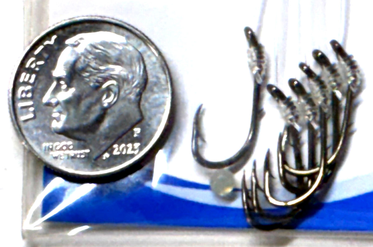 4 Pack Freshwater Fishing Worm Hooks Size 8 Super Snell Bronze