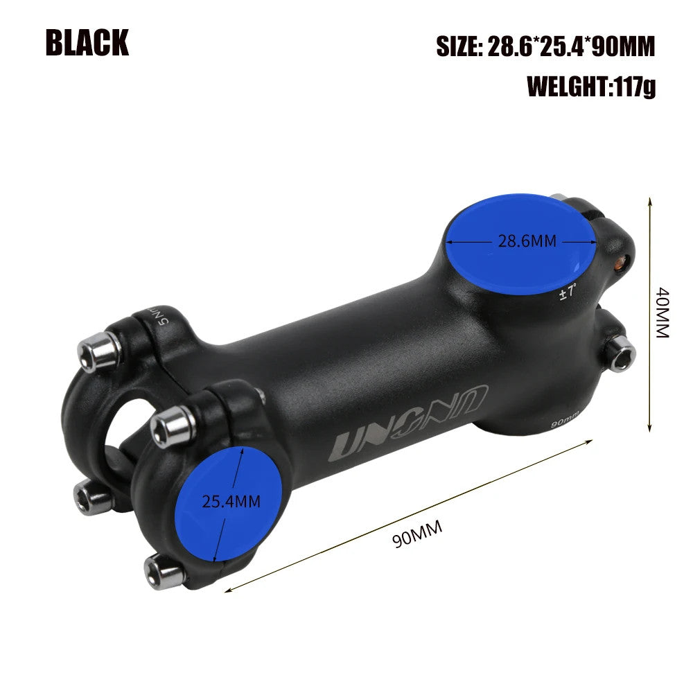 Bike Stem 25.4mm 7° Aluminum Alloy MTB Road Bicycle Handlebar Stem