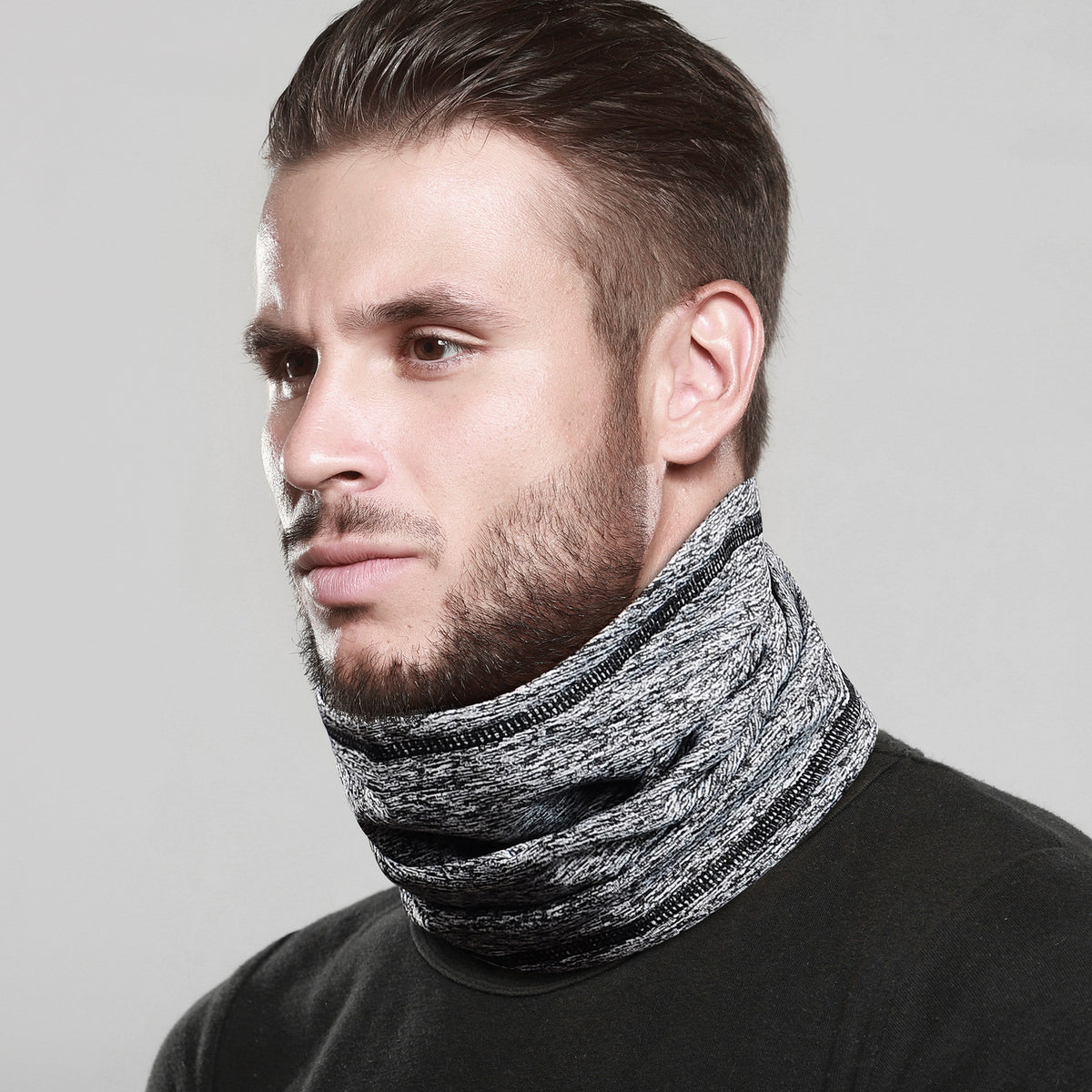 Unisex Winter Fleece Neck Gaiter and Mask for Skiing and Outdoor Activities