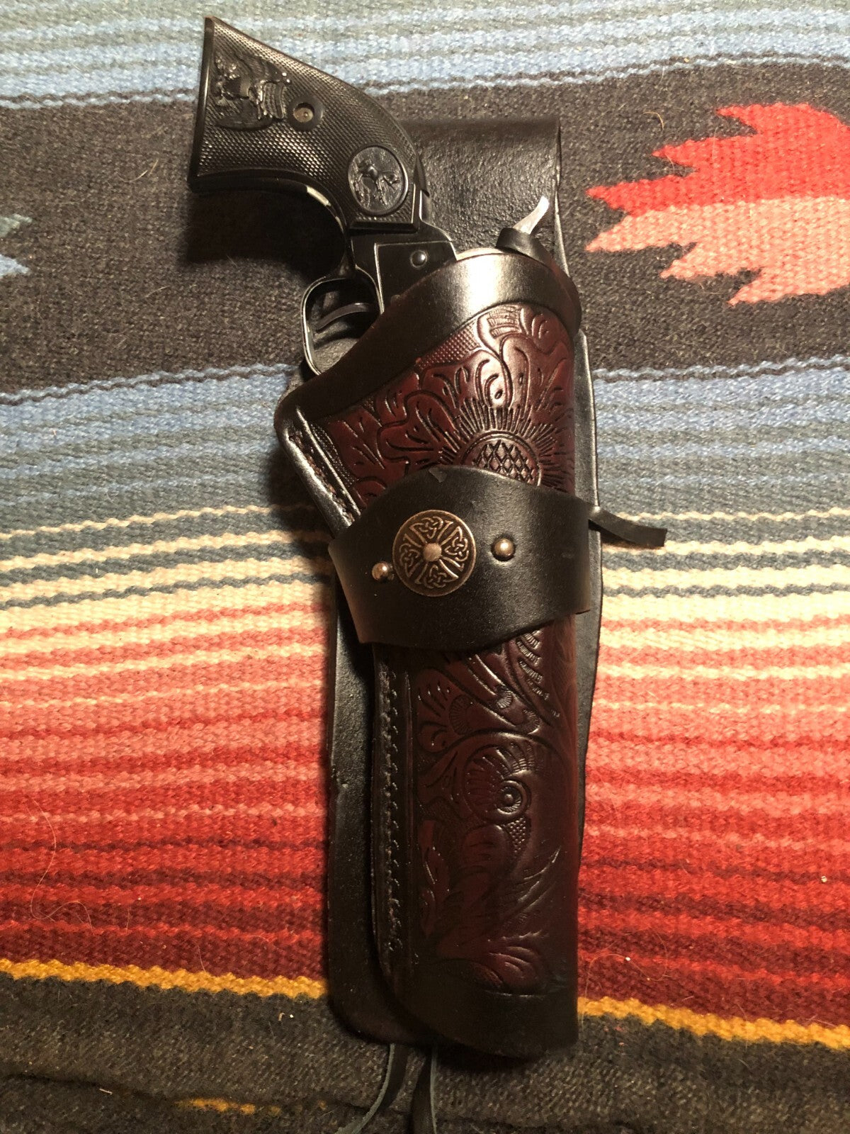 Cowboy Leather Holster for Heritage Rough Rider 22 6.5-inch Pistol - Handcrafted US Made