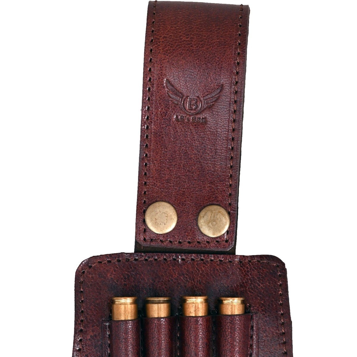 Cowhide Leather Rifle Shell Cartridge Belt for Hunting - Adjustable & Durable
