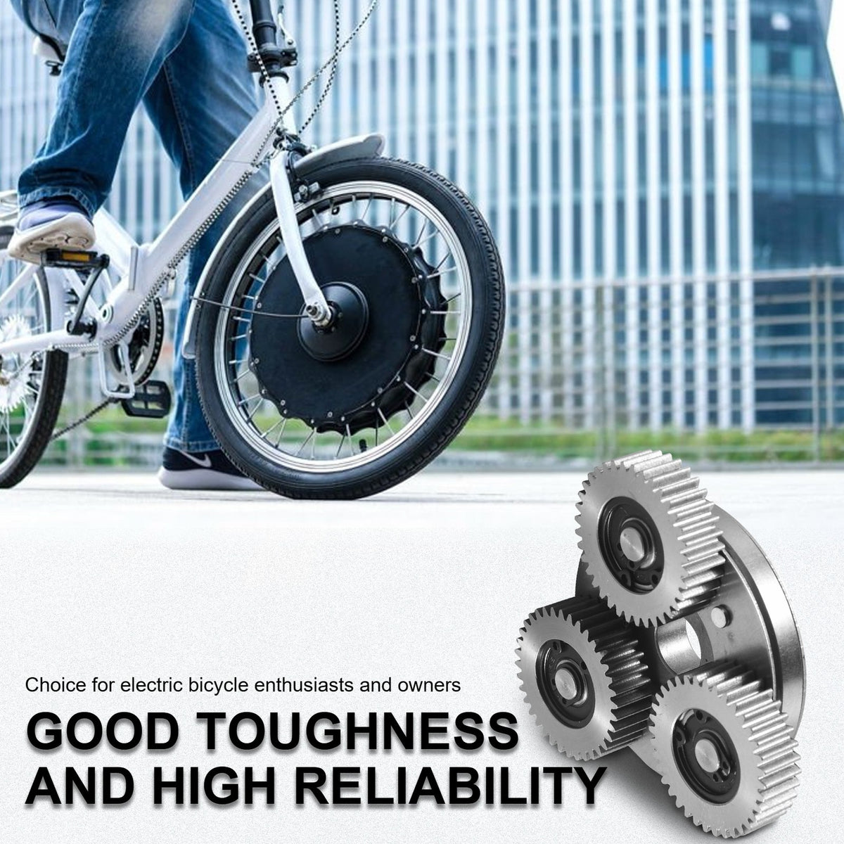 36T 38mm Steel Planetary Gear with Clutch for Electric Bike Motor Replacement