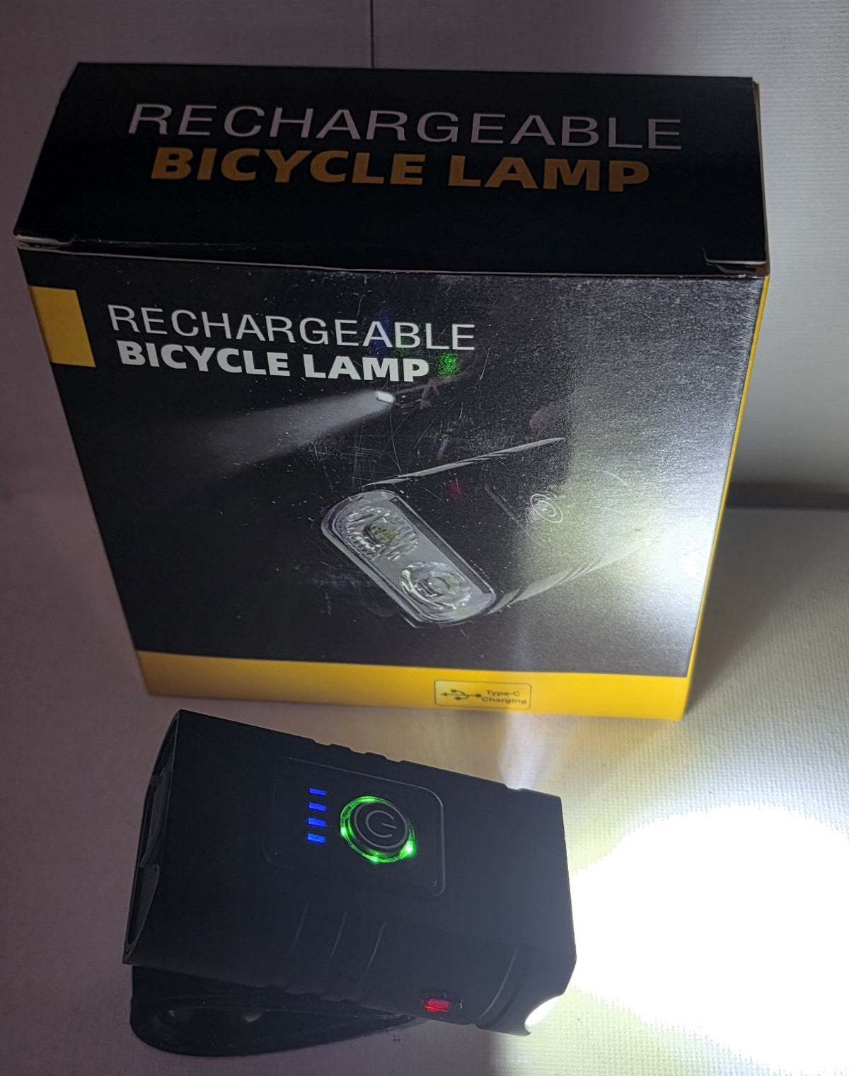 USB Rechargeable 1000LM Bike Light Set Front and Rear Waterproof Cycling Lights