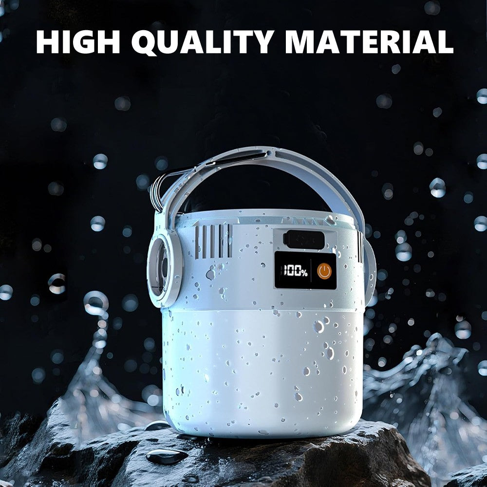 Portable Solar Rechargeable LED Camping Lantern with USB & Multiple Modes