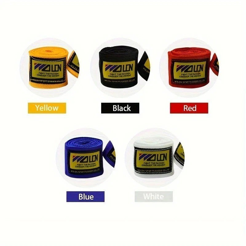 2PCS Cotton Boxing Hand Wraps for MMA Kickboxing Training Support