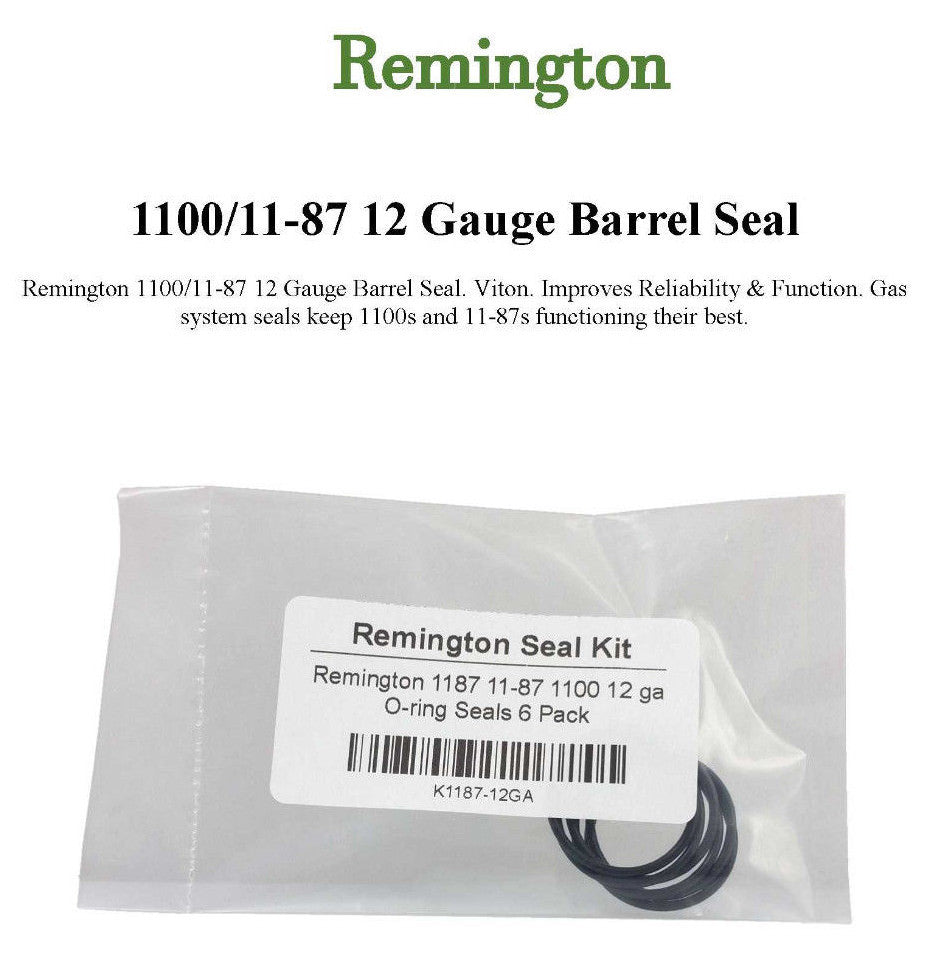 Remington Shotgun O-Ring Seal Pack for 1100 1187 11-87 12 Gauge - Gas Seal