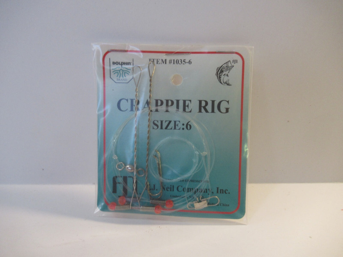 Crappie Panfish Fishing Rig Set - High Low Dropper Rigs for Freshwater Fish